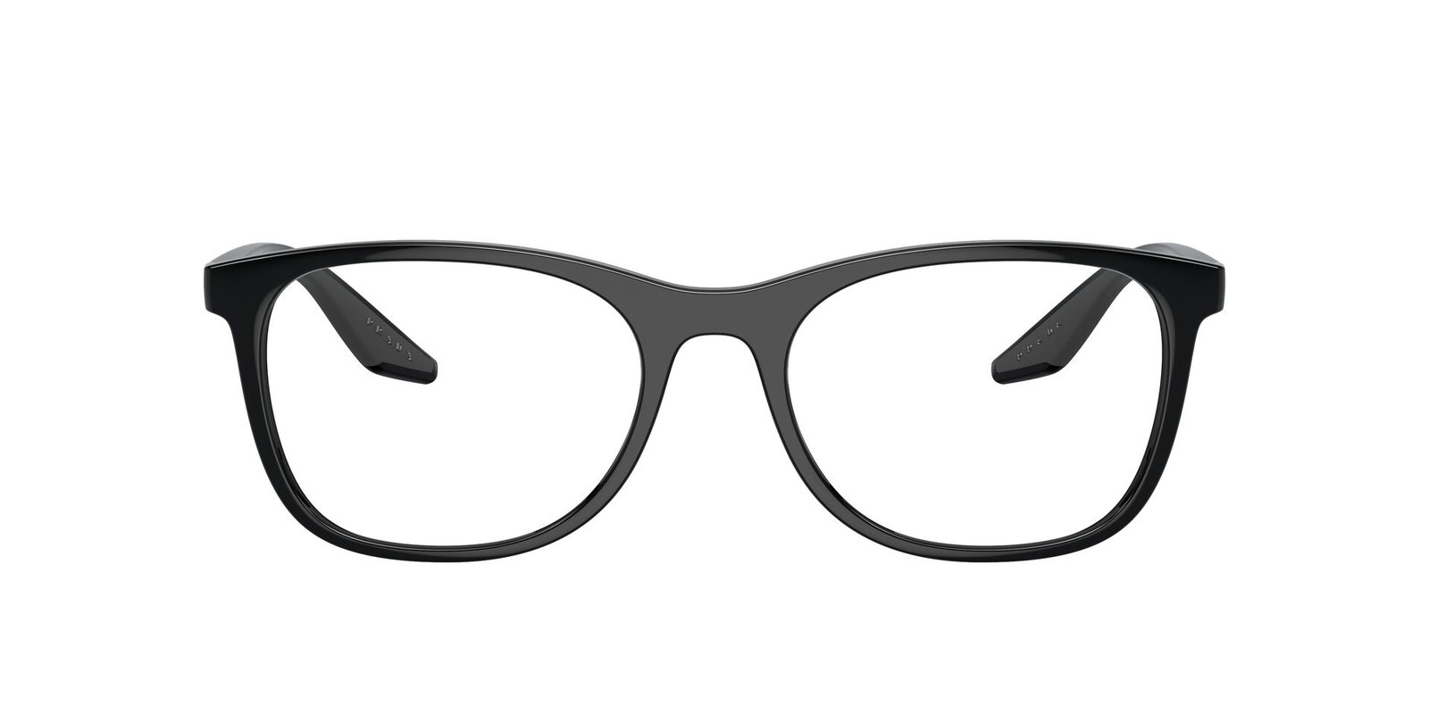  Das Bild zeigt die Prada Linea Rossa Fassung PS05PV 1AB1O1 von vorne.